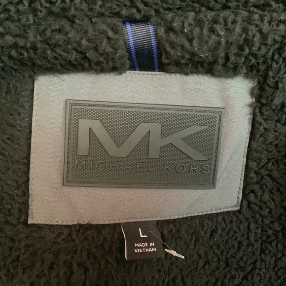 EUC Michael Kors Mens lined jacket hoodie gray puffer - Picture 8 of 15